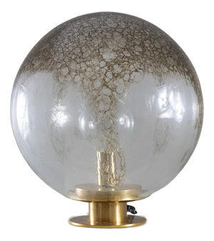 Spherical Table Lamp in Brass and Glass from La Murrina, Italy, 1960s