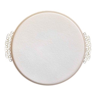 Vintage Mid-Century Moire Glaze Kyes Bar Tray For Sale