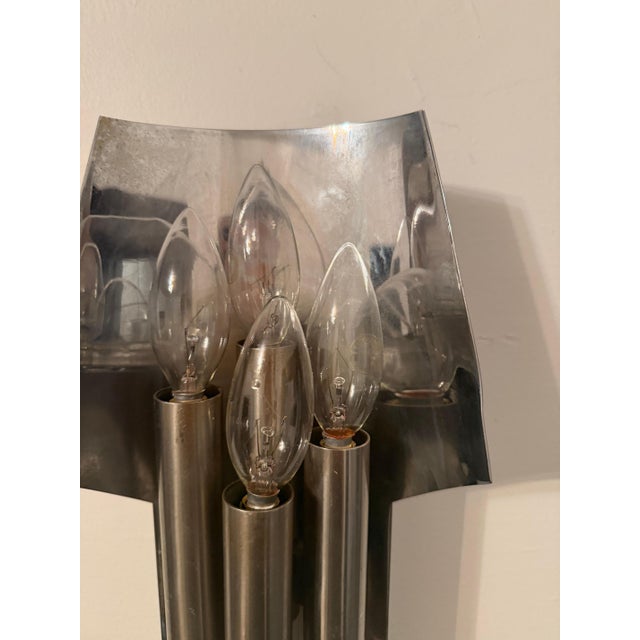 Mid-Century Modern French 1960s Maison Charles Mid Century Wall Light For Sale - Image 3 of 16