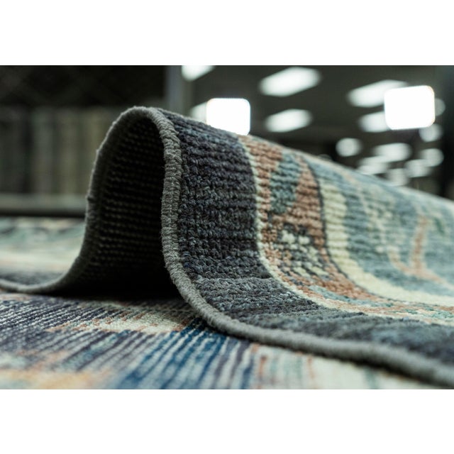 Textile Turkish Oushak Antique Look Rug 9'3" x 13'4" #20062 For Sale - Image 7 of 8