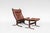 Set of Cognac Leather Highback Siesta Chair and Ottoman by Ingmar Relling for Westnofa, 1970s For Sale - Image 9 of 9