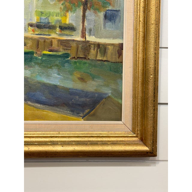 English Oil on Canvas of City Scene in Copenhagen For Sale - Image 3 of 9
