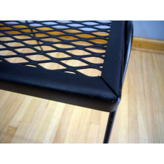 1990s Wrought Iron Stacking Side Garden Table in the Style of Woodard Meadowcraft - A Pair For Sale - Image 18 of 18