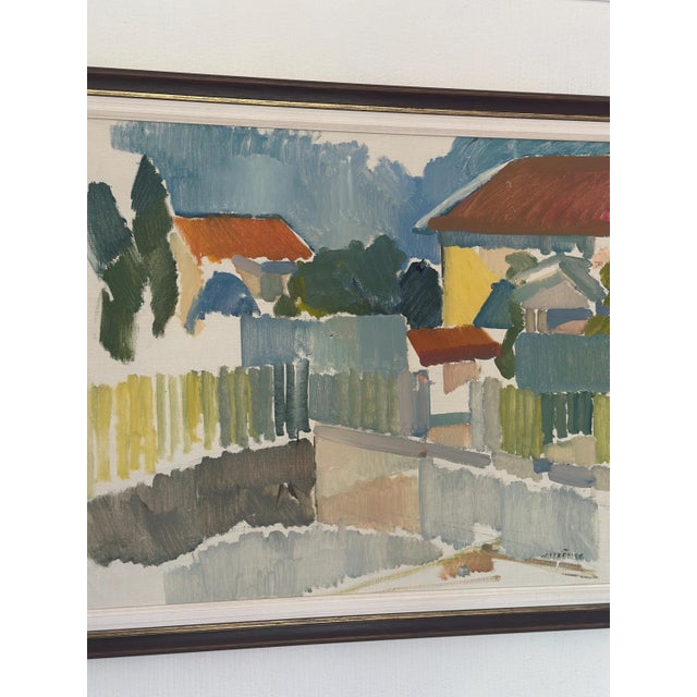 Alex Öberg, Moving Geometry, 1970s, Oil on Canvas, Framed For Sale - Image 10 of 14