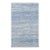 Blue Hand Knotted Modern Wool Rug For Sale