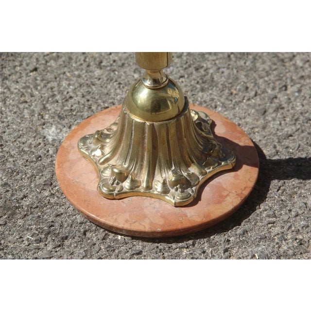 Mid-Century Modern Vintage Marble Side Table For Sale - Image 3 of 9