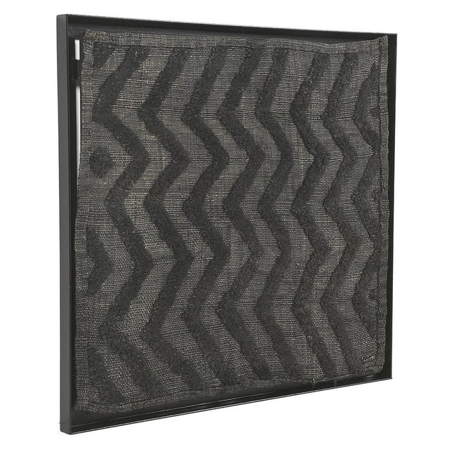 Framed Showo Raphia Wall Hanging, Congo This piece is designed in the style of the selected designer and/or manufacturer