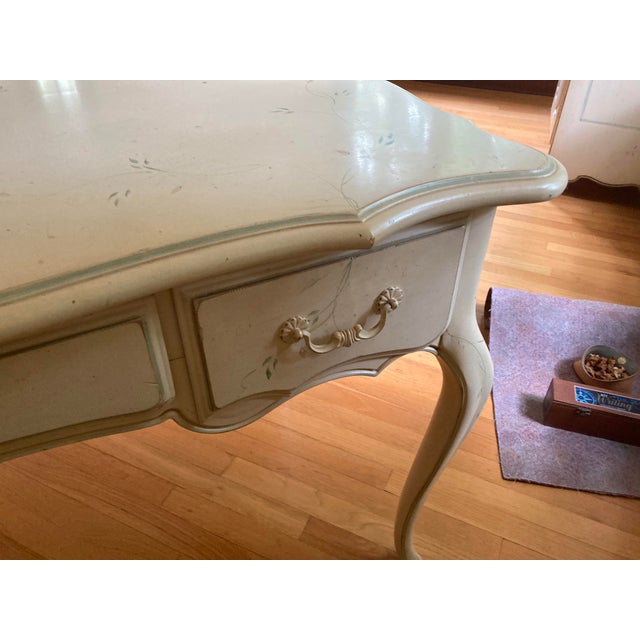 2000 - 2009 French Country Birchwood Large Desk For Sale - Image 5 of 17