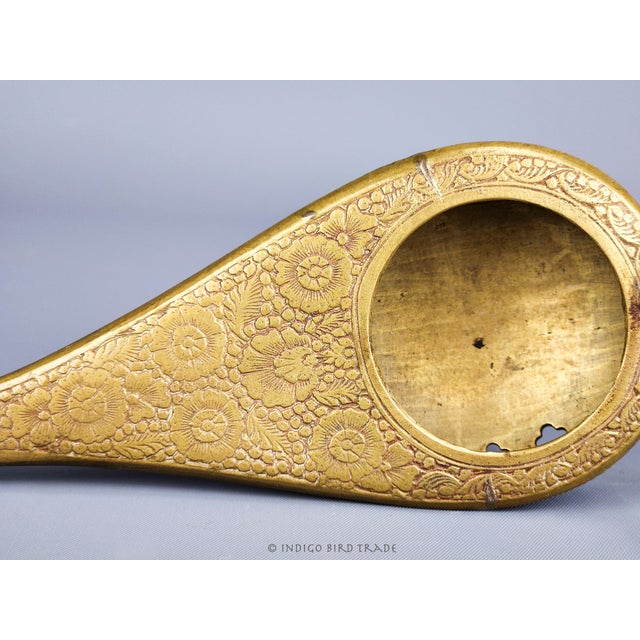 Traditional Antique Brass Genie Oil Lamp Incense Burner For Sale - Image 3 of 7