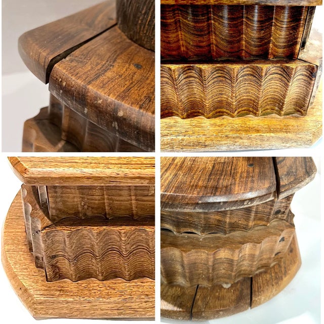 Antique Monumental Knight on Steed Hand-Carved Wood Statue For Sale - Image 12 of 13