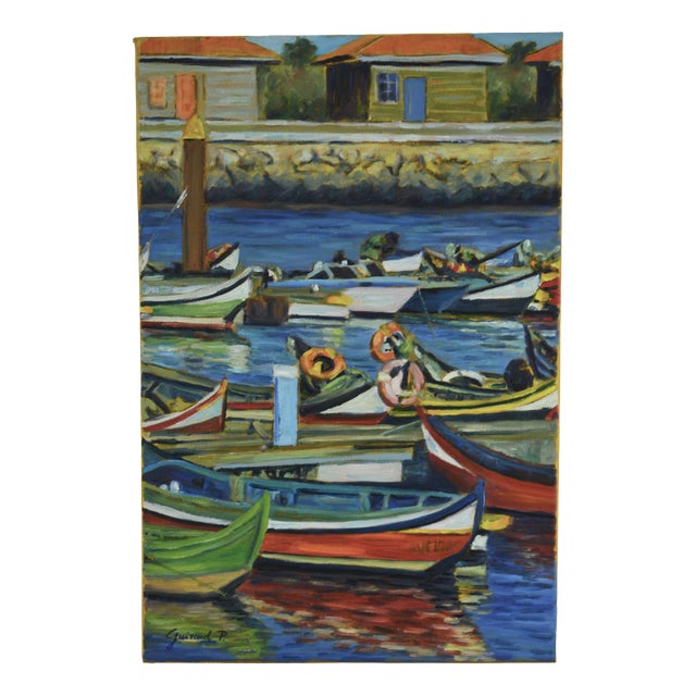 Patrice Guiraud, City of Aveiro, Portugal, 2019, Oil on Canvas For Sale