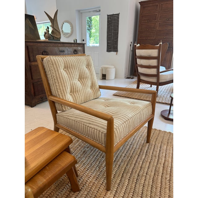 Wood Pair of t.h. Robsjohn-Gibbings Lounge Chairs For Sale - Image 7 of 15