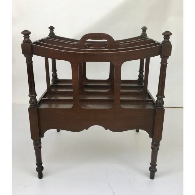 Early 20th Century Colonial Walnut Canterbury For Sale In Los Angeles - Image 6 of 9