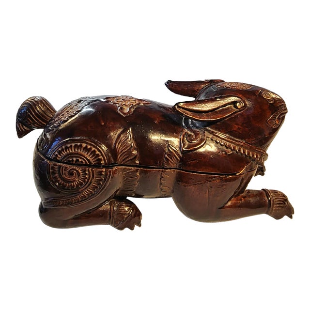 Antique Rosewood Betel Nut Box For Sale