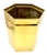 Mid-Century Modern Vintage English Brass Hexagonal Jardiniere Planter For Sale - Image 3 of 8