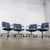 Late 20th Century Late 20th Century Modern Set of 4 Steelcase Swivel Dining or Game Chairs 4 Prong Chrome Bases W/Casters For Sale - Image 5 of 18