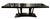 Black Art Deco Dining Table in Black Lacquer, 1930 For Sale - Image 8 of 13