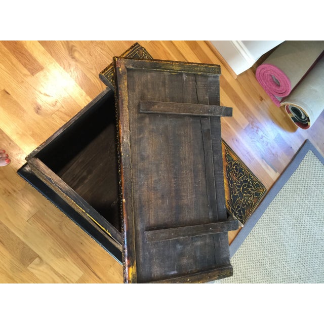 Black 19th Century Tibet Chest For Sale - Image 8 of 12