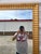 1980s Large Vintage Beveled Gold Solid Wood Full Length Mirror For Sale - Image 5 of 12