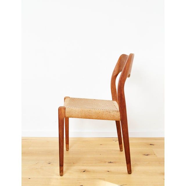 1960s Vintage Danish No. 71 Dining Chairs by Niels O. Moller for J. L Moller, 1960s, Set of 3 For Sale - Image 5 of 18