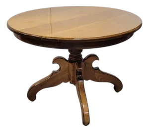 Mission / Arts and Crafts Oak Pedestal Side Table, C. 1890–1920