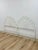 Pair of White Wrought Iron Twin Headboards French Country Farmhouse Whimsical For Sale - Image 13 of 13