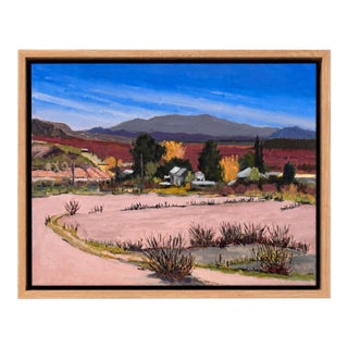 David Loren Bass Desert Landscape Painting | Oil on Canvas | 12 X 16 | Framed For Sale