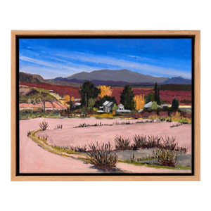 David Loren Bass Desert Landscape Painting | Oil on Canvas | 12 X 16 | Framed