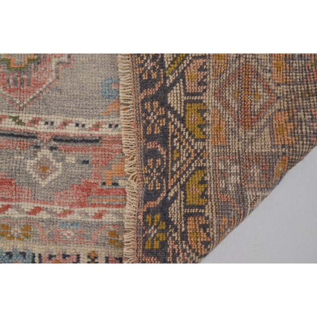 1970s Oushak Turkish Area Rug For Sale - Image 9 of 10