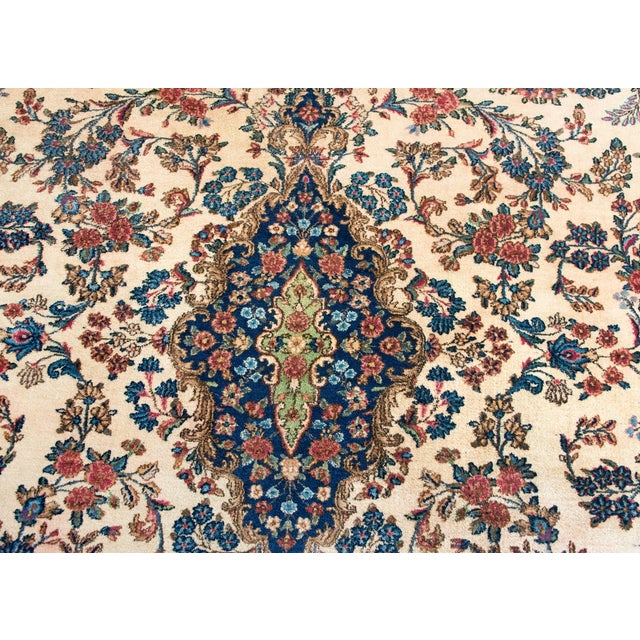 Early 20th Century Persian Kirman Rug For Sale - Image 11 of 15