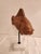 Brown Contemporary Elegant Carved Wooden Fish Float-Mounted on a Marble Stand For Sale - Image 8 of 13