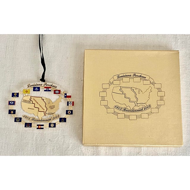 Vintage 2003 Louisiana Purchase Bicentennial Commemorative Ornament For Sale - Image 11 of 15