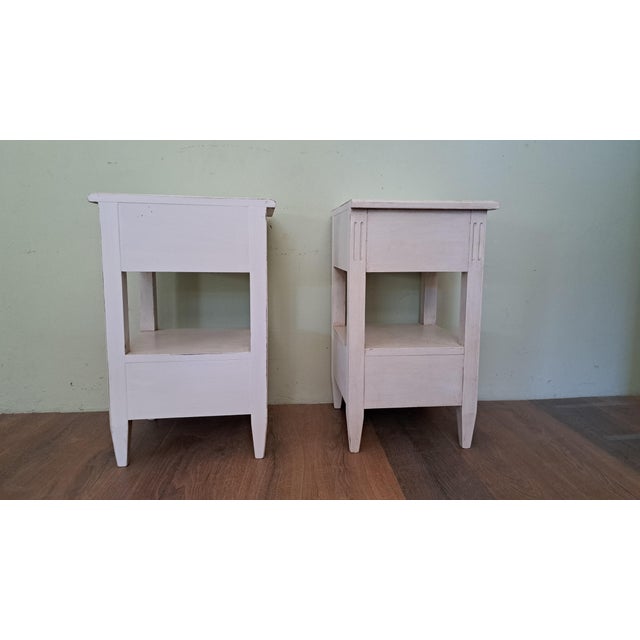 Lacquered Wooden Bedside Tables, Set of 2, in Flawless conditions. Designed before 1890