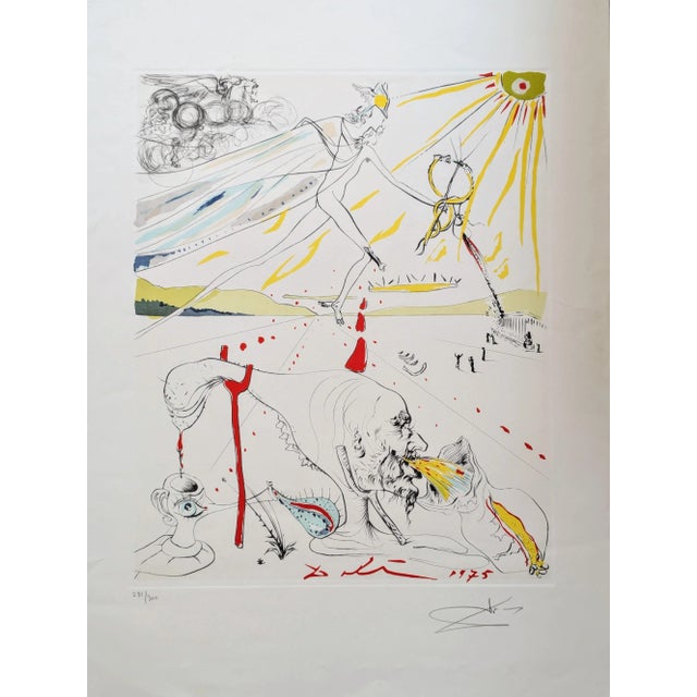 Salvador Dali, The Alchemist, 1975, Drypoint Etching For Sale - Image 10 of 10
