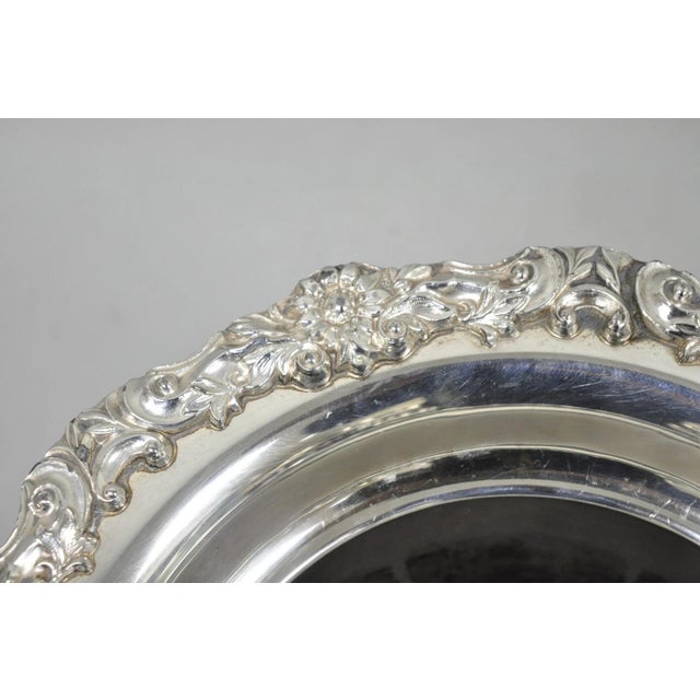 Vintage Fb Rogers Silver Plated Trophy Cup Champagne Chiller Ice Bucket Engraved For Sale - Image 9 of 18