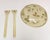 Vintage Botanical Motif Resin / Acrylic Salad Bowl and Servers / Tongs Set by Bilmar - 3 pcs For Sale In New York - Image 6 of 18