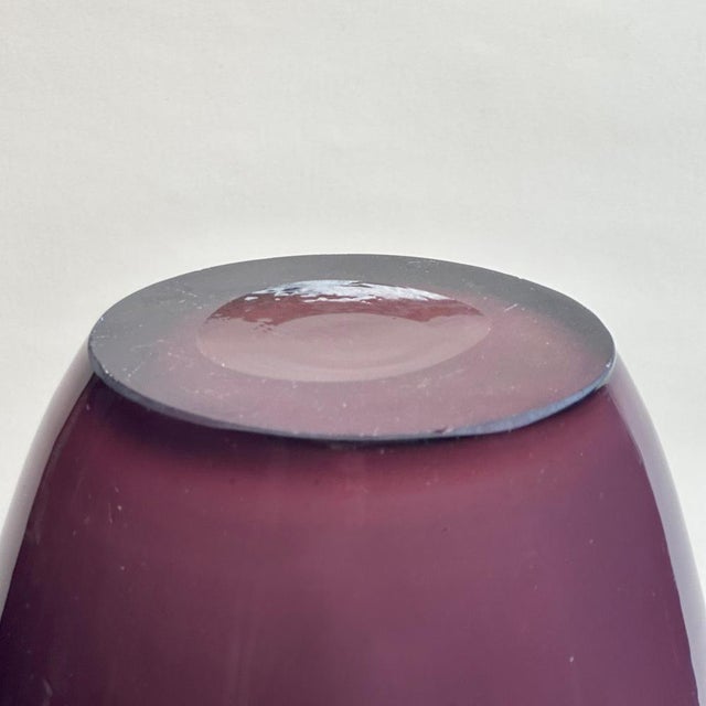 Glass Vintage Cased Glass Amphora Vase by Jerzy Słuczan-Orkusz, 1980s For Sale - Image 7 of 10