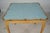 Early 20th Century One-of-a-Kind Custom Powder-Blue Leather French Louis XV Style Game Table For Sale In Los Angeles - Image 6 of 6