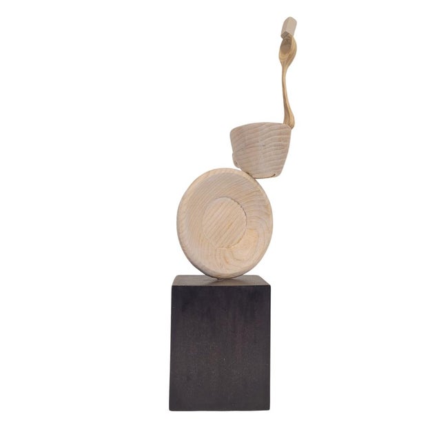François Lacoste, Very Strong Coffee Sculpture, Carved Wood, 2000s For Sale - Image 13 of 13