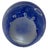 Hand Blown Cobalt Blue Jellyfish Paperweight For Sale - Image 4 of 5