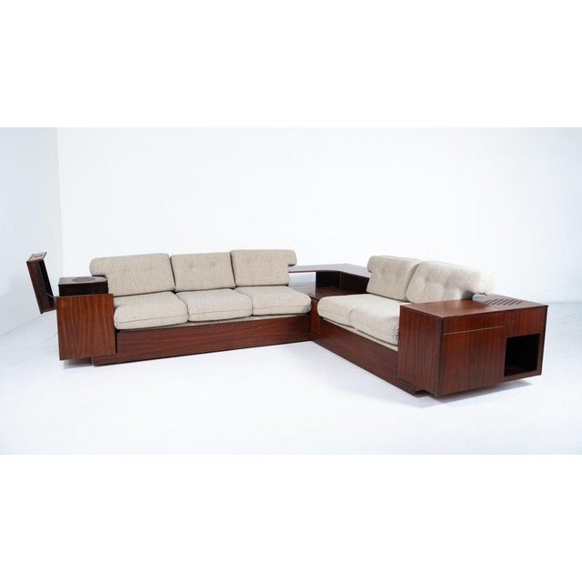 Large Corner Sofa with Built-in Cabinets, 1960 For Sale - Image 12 of 15