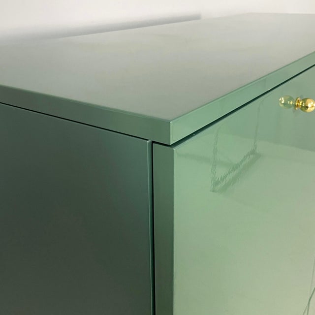 Green Italian Modern Green Wood Sideboard from Cappellini, 1990s For Sale - Image 8 of 17