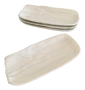 Vintage Italian Majolica Bonwit Teller Leaf Plates - Set of 4