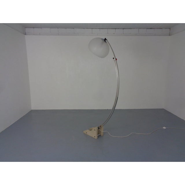 1970s Large Arc Floor Lamp from Guzzini, Italy, 1970s For Sale - Image 5 of 18