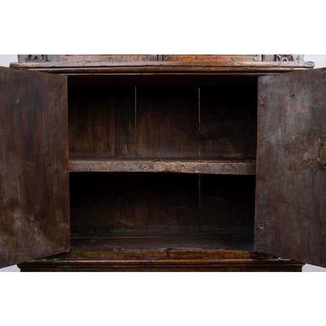 18th Century Carved Oak Italian Cabinet For Sale - Image 12 of 16
