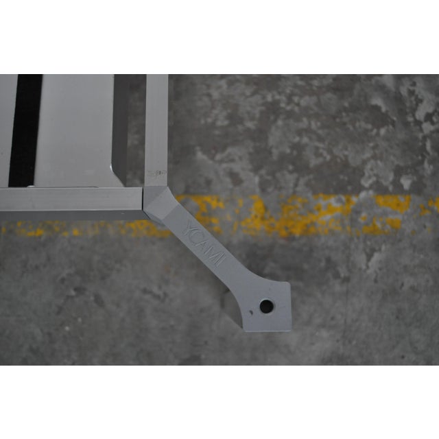 Bagutta Table and Chairs in Aluminum by Opera Design for Ycami, 1980s, Set of 13 For Sale - Image 6 of 14