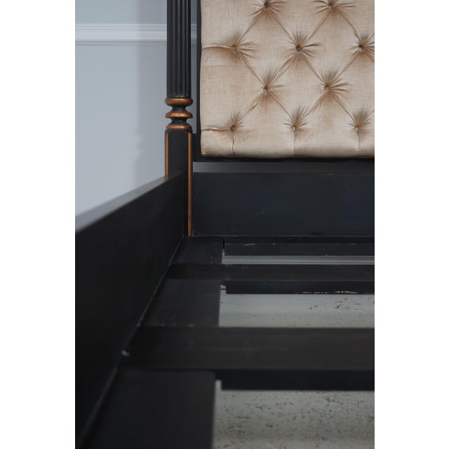 Nancy Corzine King Size Poster Bed W. Tufted Headboard For Sale - Image 13 of 14