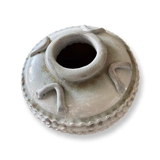 Vintage Italian Glazed Terracotta Old Olive Pot For Sale - Image 4 of 4