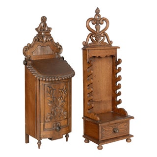 French Provencal Walnut Boxes, Set of 2 For Sale