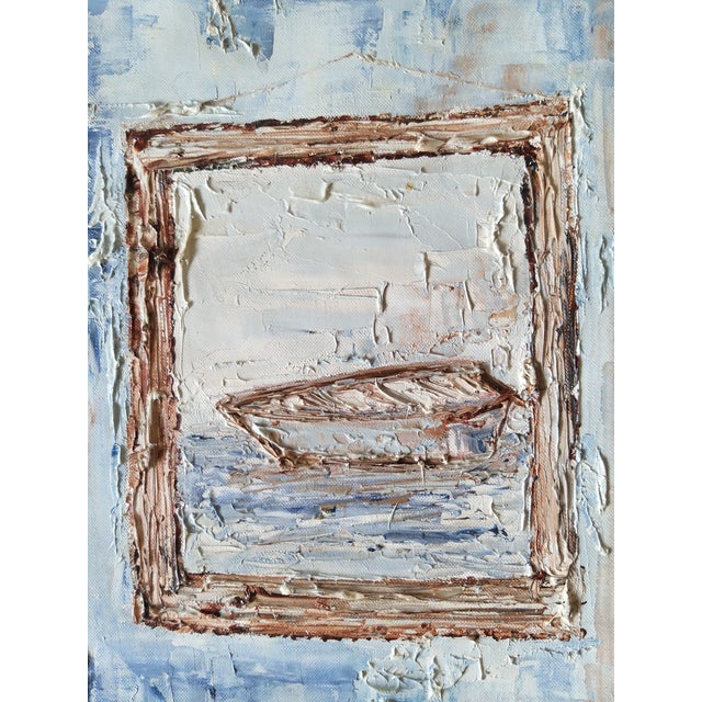 "When Time Stood Still" Original Expressionist Interior Scene Painting by Shabana Godhrawala For Sale - Image 4 of 11